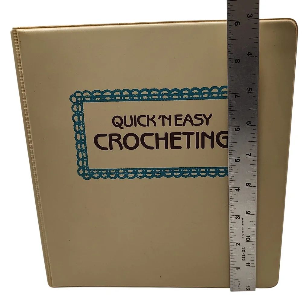 Vintage‎ Quick N Easy Crochet Binder 1985 Eighteen Categories Marshall Cavendish